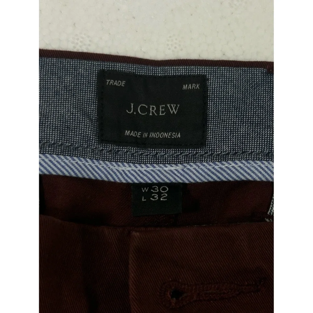 J.Crew 484 Slim-Fit‎ Stretch Chino Pants Mens 30x32 Burgundy Maroon Re-Imagined